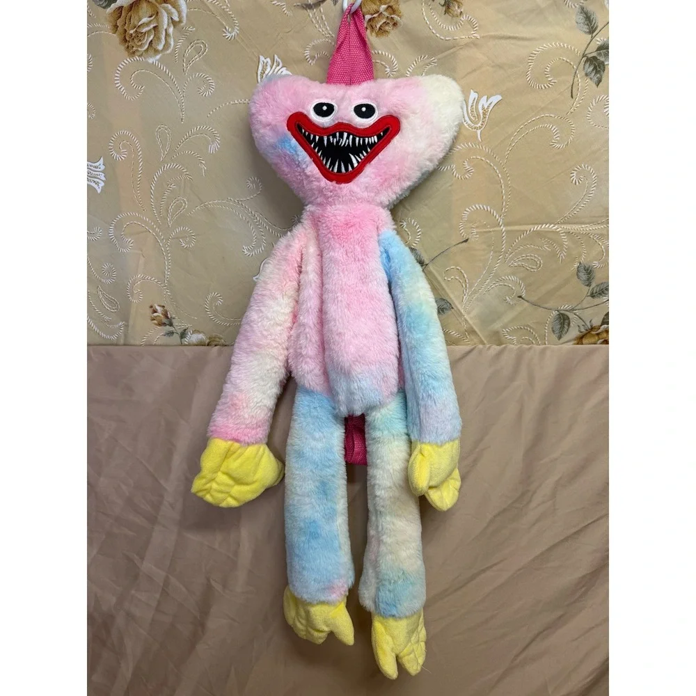 Kissy Missy Plush Backpack Poppy Playtime Tie Dye Pink Blue Huggy Wuggy Bag Kids